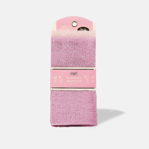 a pink towel in a package