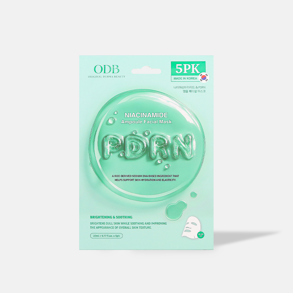 Original Derma Beauty | Niacinamide & PDRN Ampoule Facial Mask (5PK)