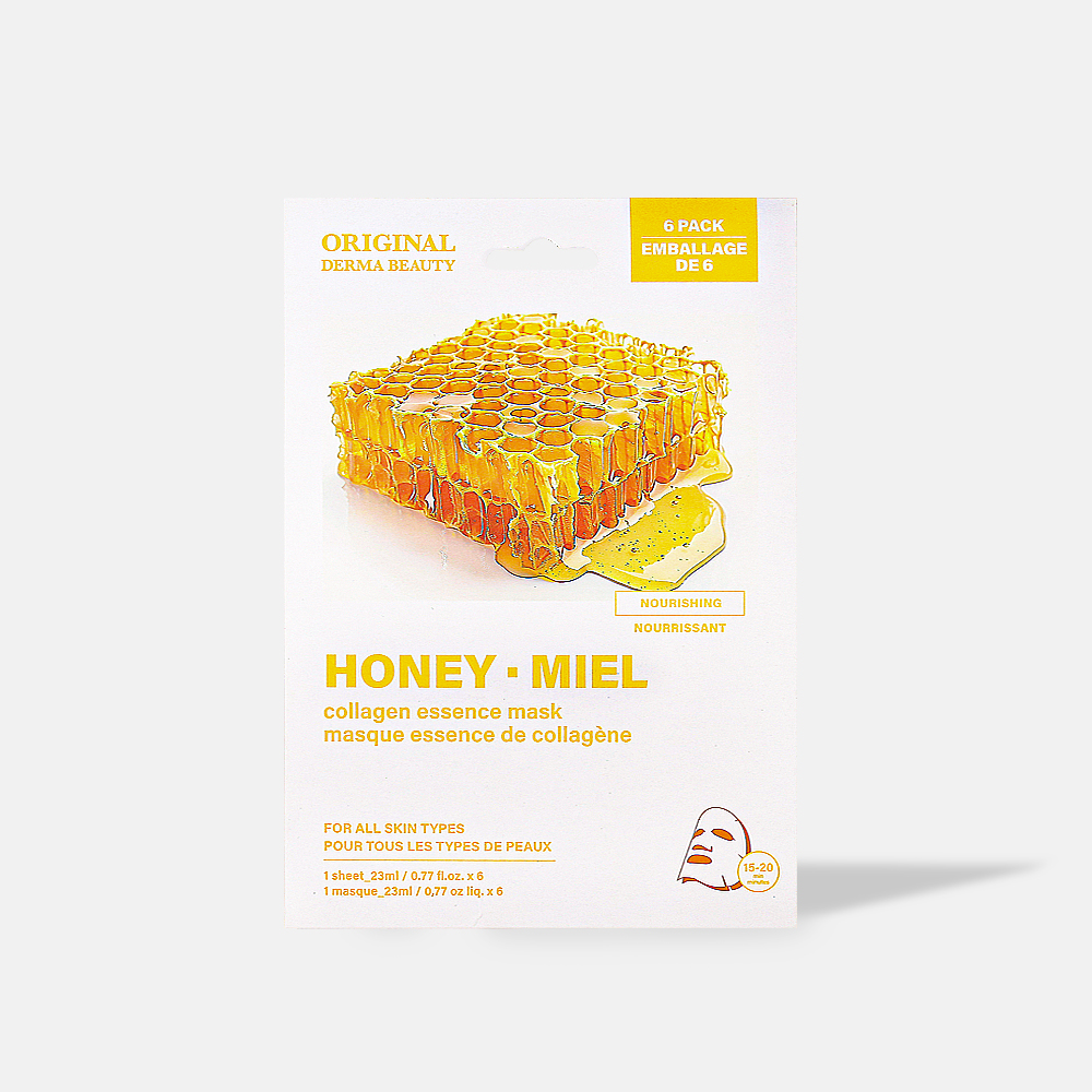 Original Derma Beauty | Honey Collagen Essence Mask (6pk)