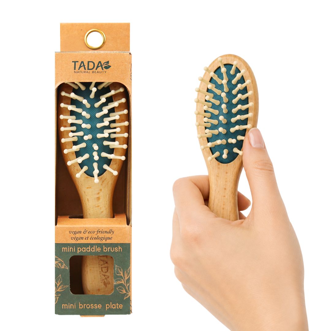 Tada Natural Beauty | Small HairBrush (Green paddle) (French)